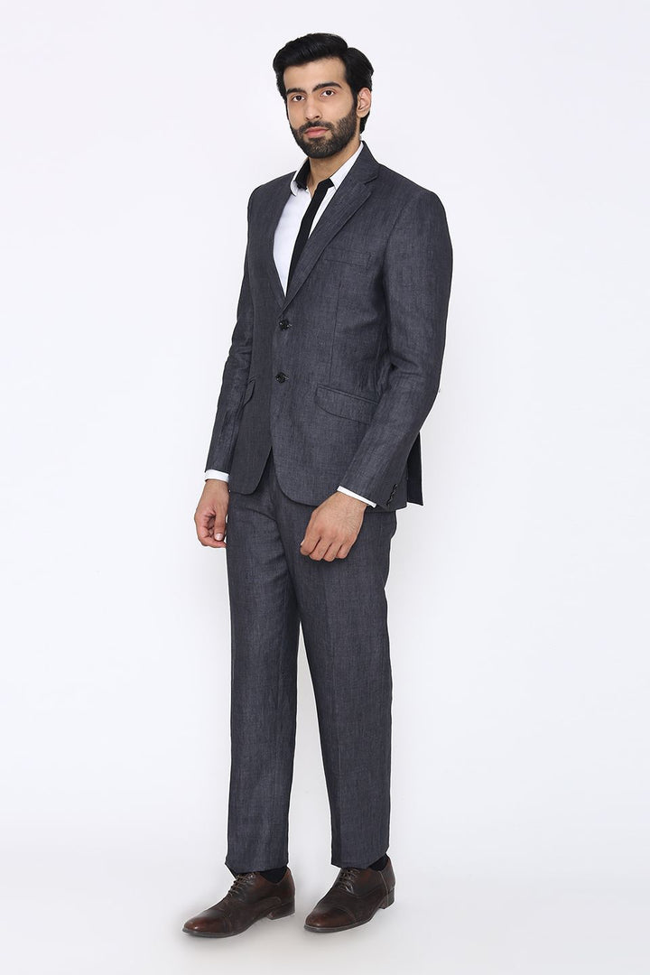 100% Linen Grey Suit