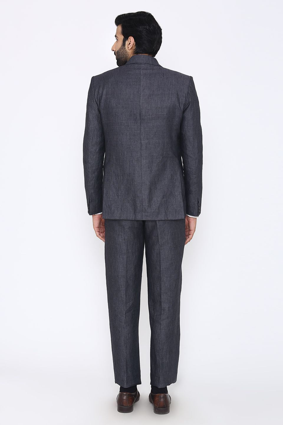 100% Linen Grey Suit