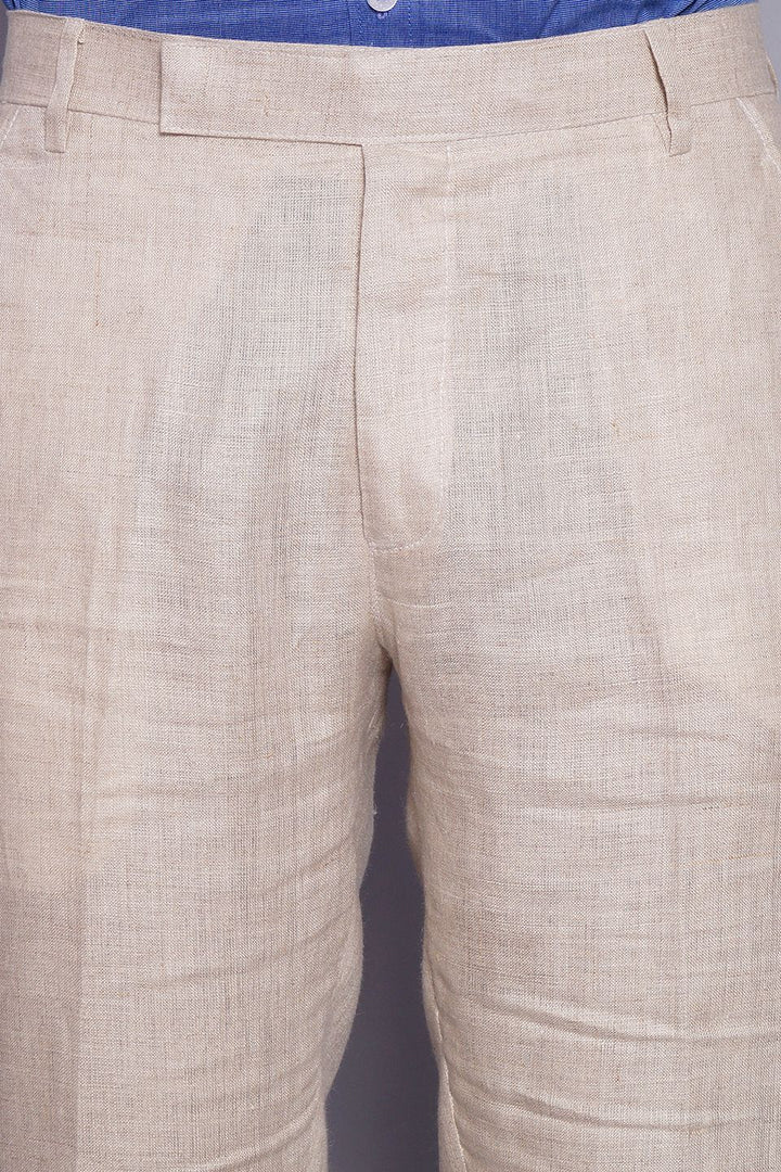 Pure Linen Cream Suit