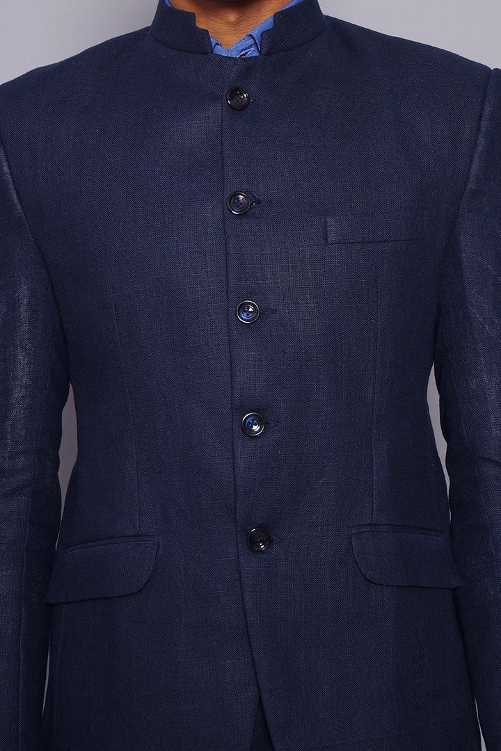 Pure Linen Blue Suit