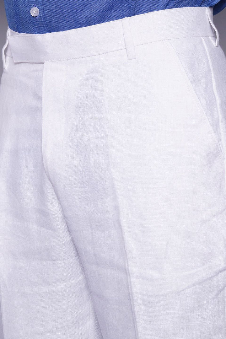 Pure Linen White Suit