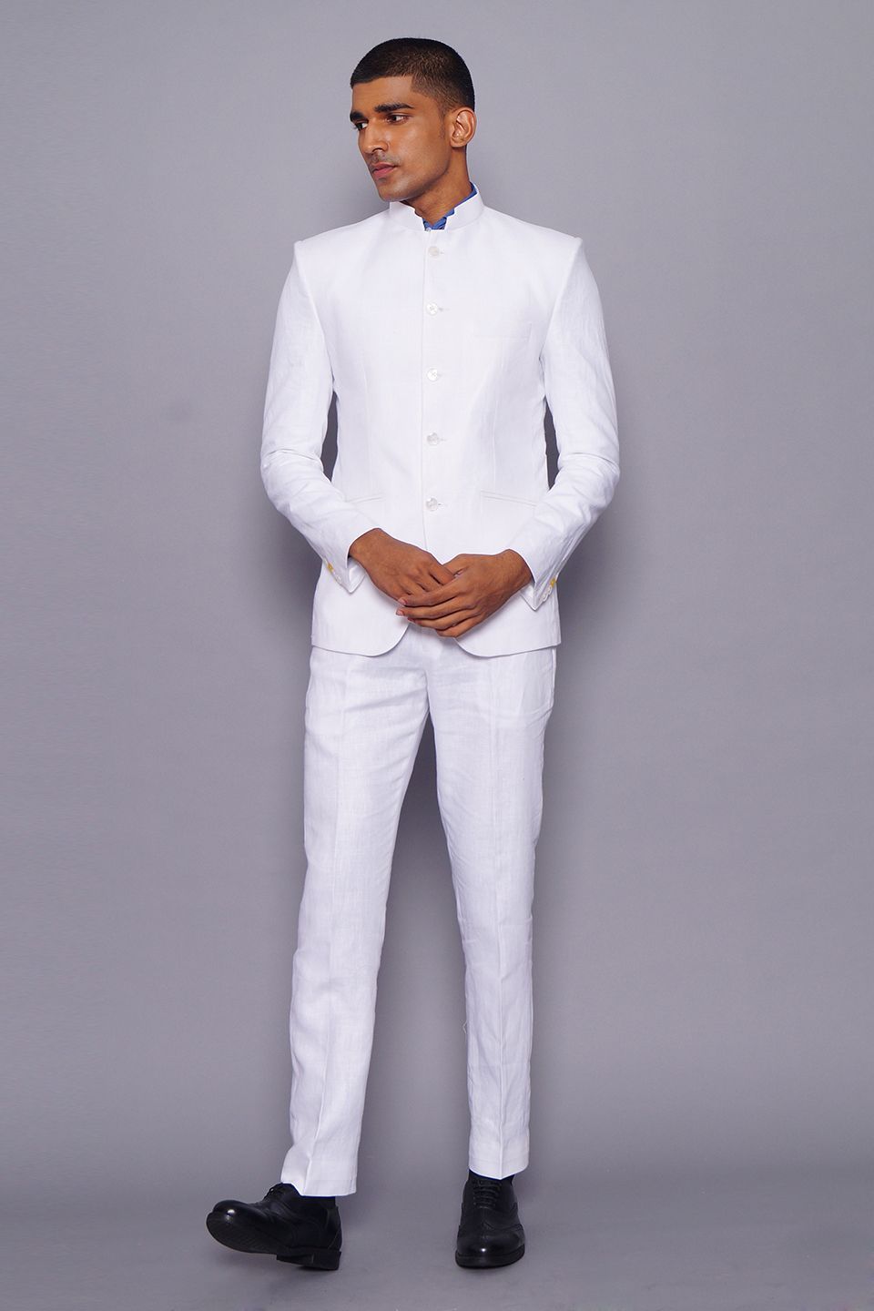 Pure Linen White Suit