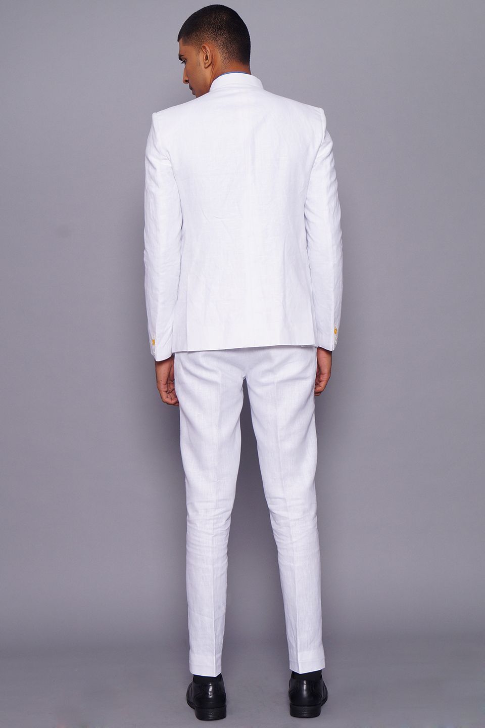 Pure Linen White Suit