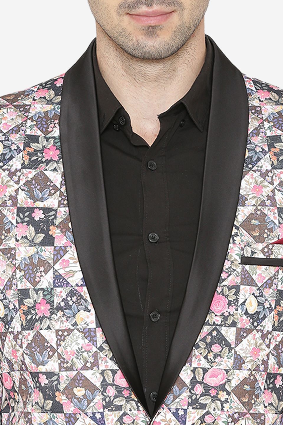 Polyester Fabric MulticolouRed Tuxedo