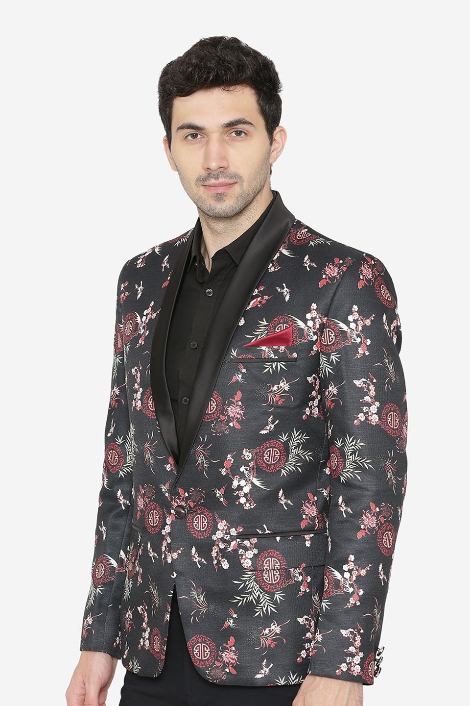 Polyester Fabric Black Tuxedo