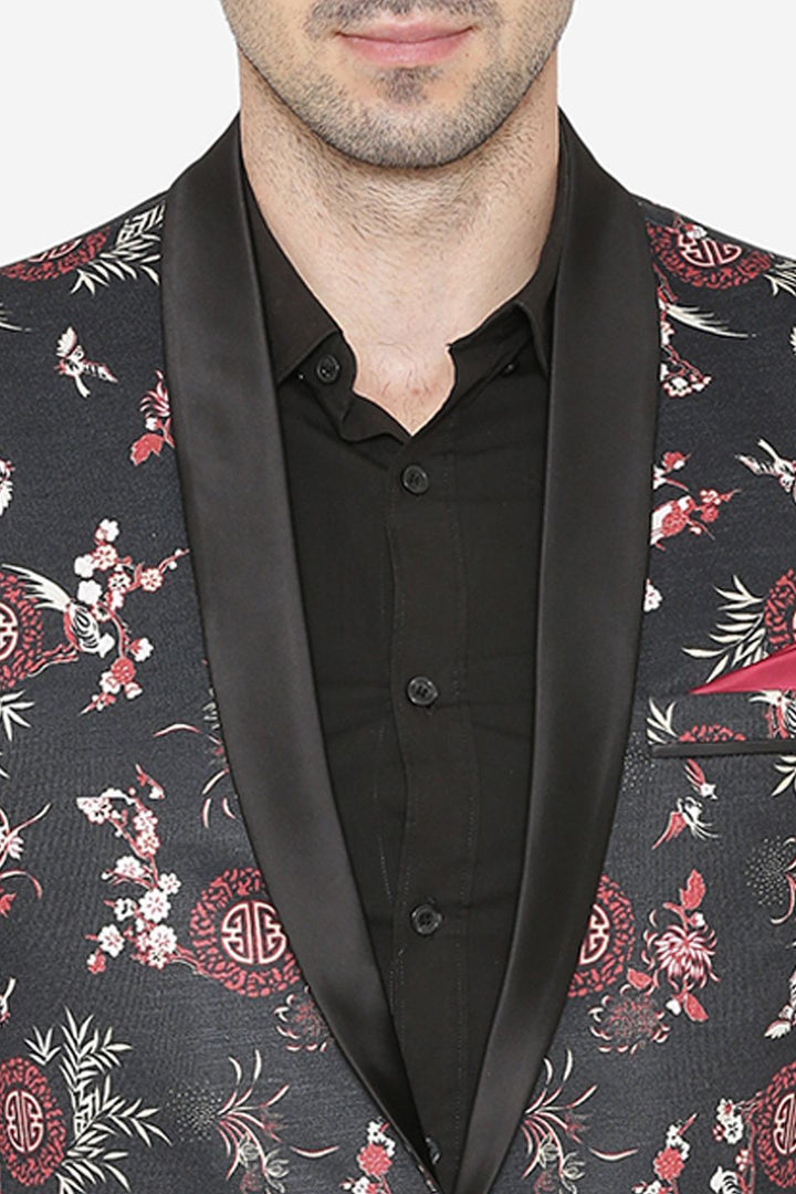 Polyester Fabric Black Tuxedo