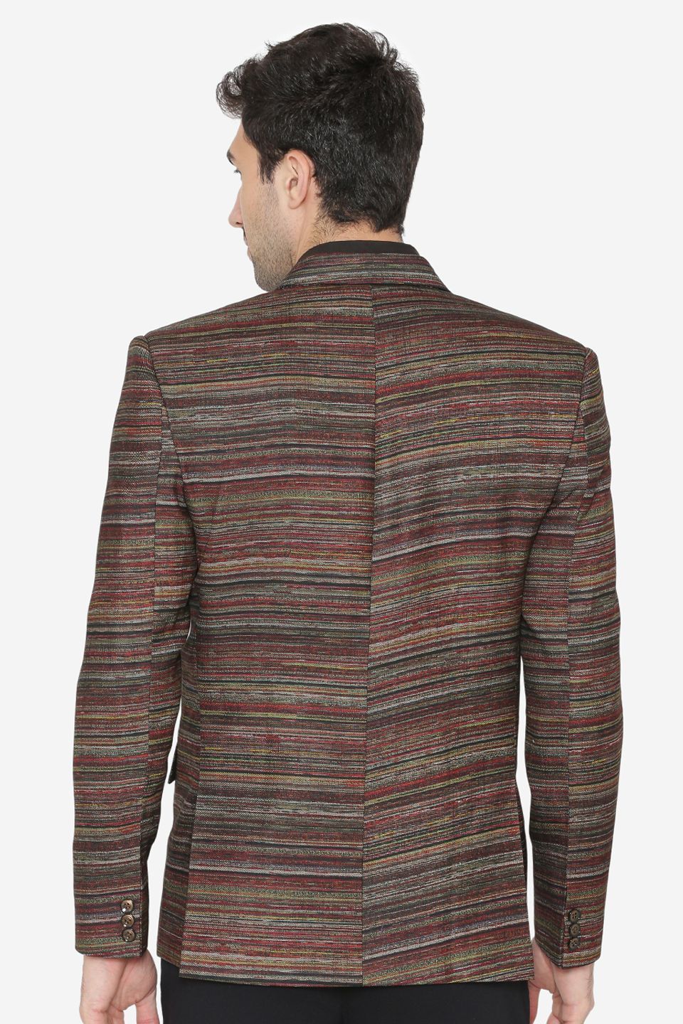 Polyester Cotton Fabric Brown Blazer