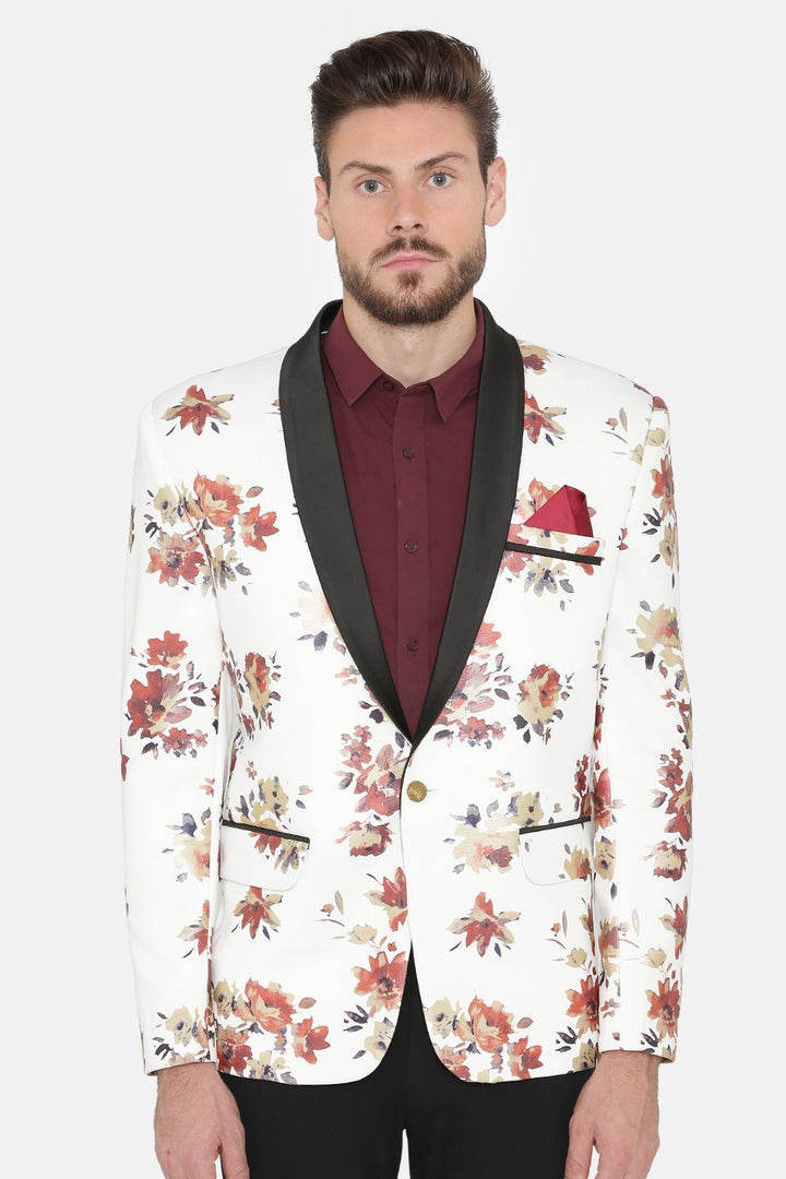 Digital Rayon Print MulticolouRed Tuxedo