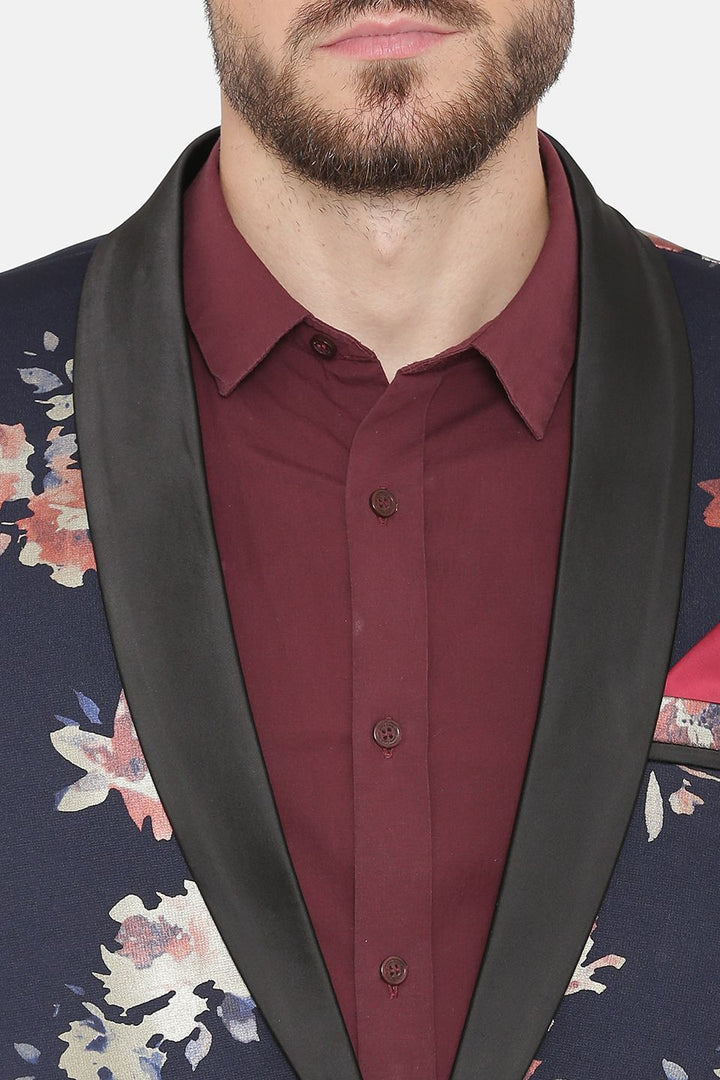 Digital Rayon Print MulticolouRed Tuxedo