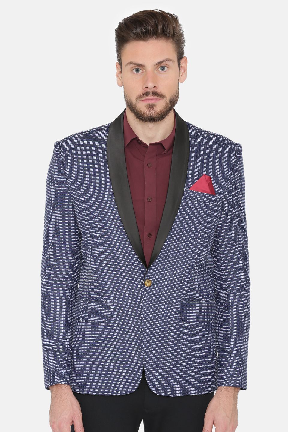 Imported Rayon Blue Tuxedo
