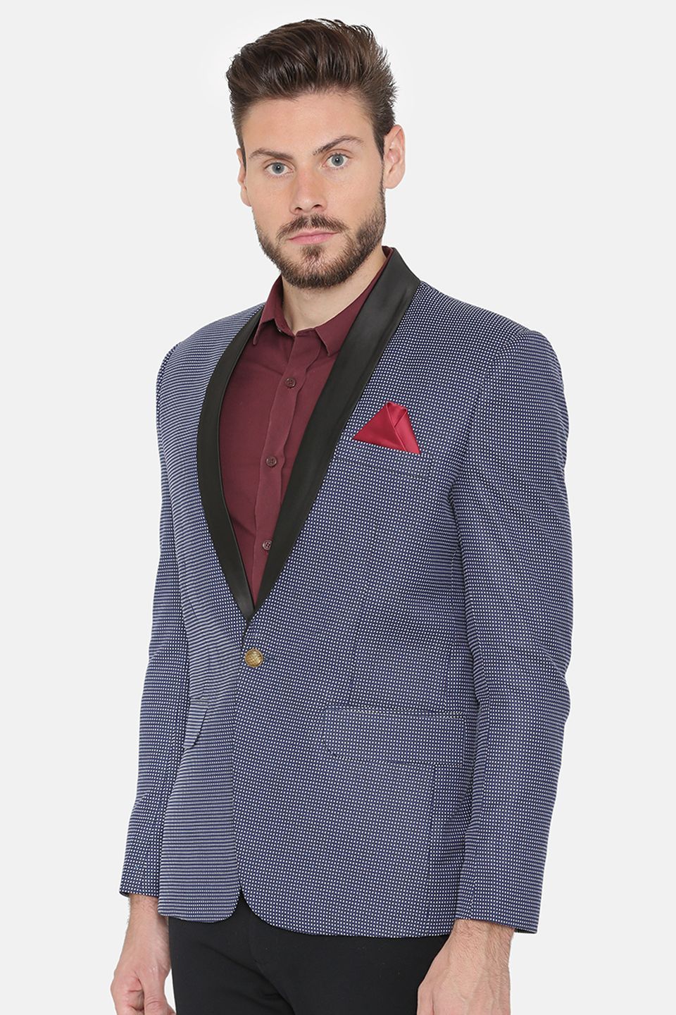 Imported Rayon Blue Tuxedo