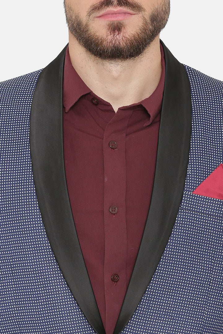 Imported Rayon Blue Tuxedo