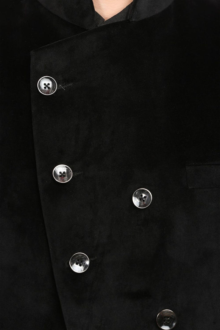 Dust Free Velvet Black Bandhgala