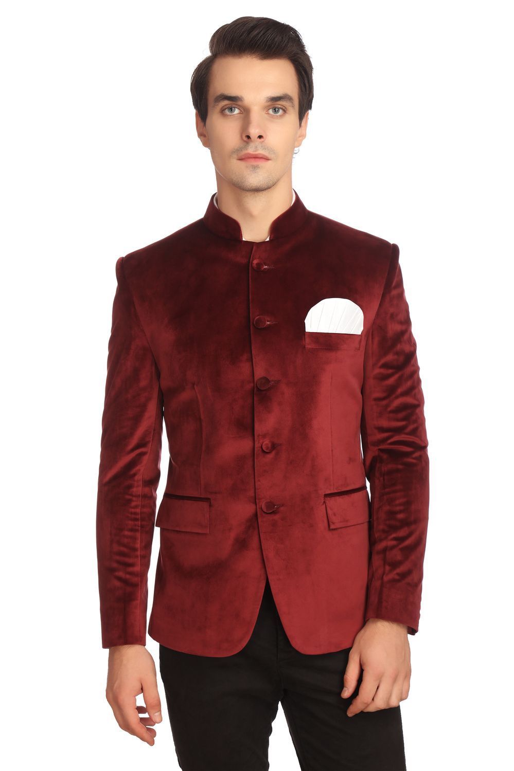 Velvet bandhgala jacket outlet