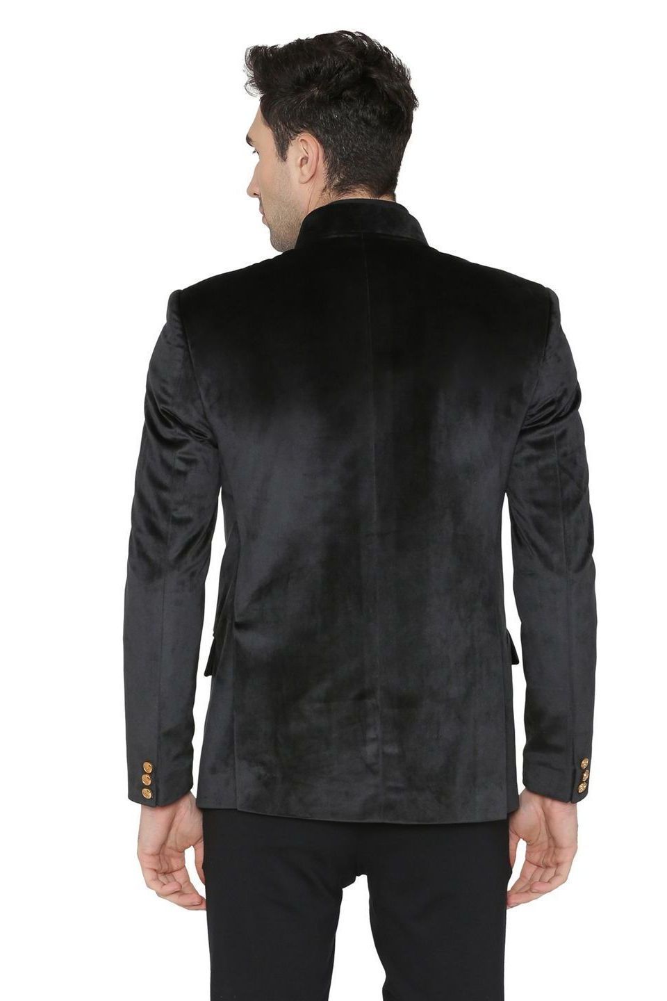 Velvet Black Bandhgala