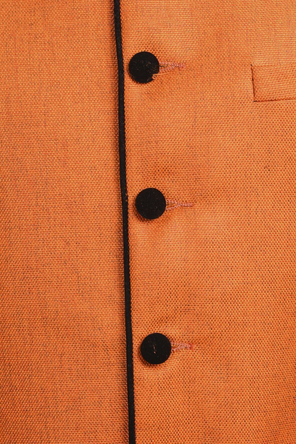 Rayon Orange Nehru Jacket