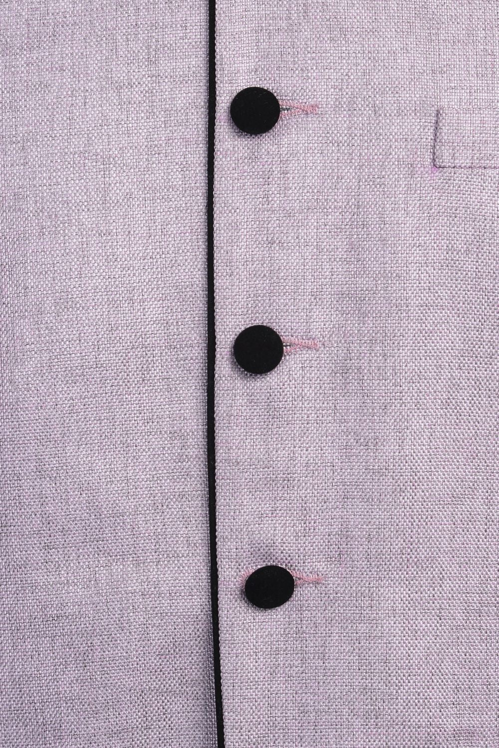 Rayon Purple Nehru Jacket