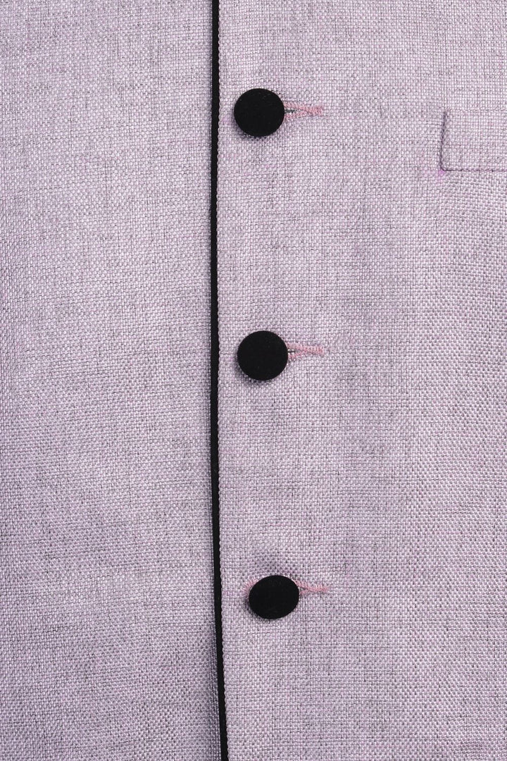 Rayon Purple Nehru Jacket