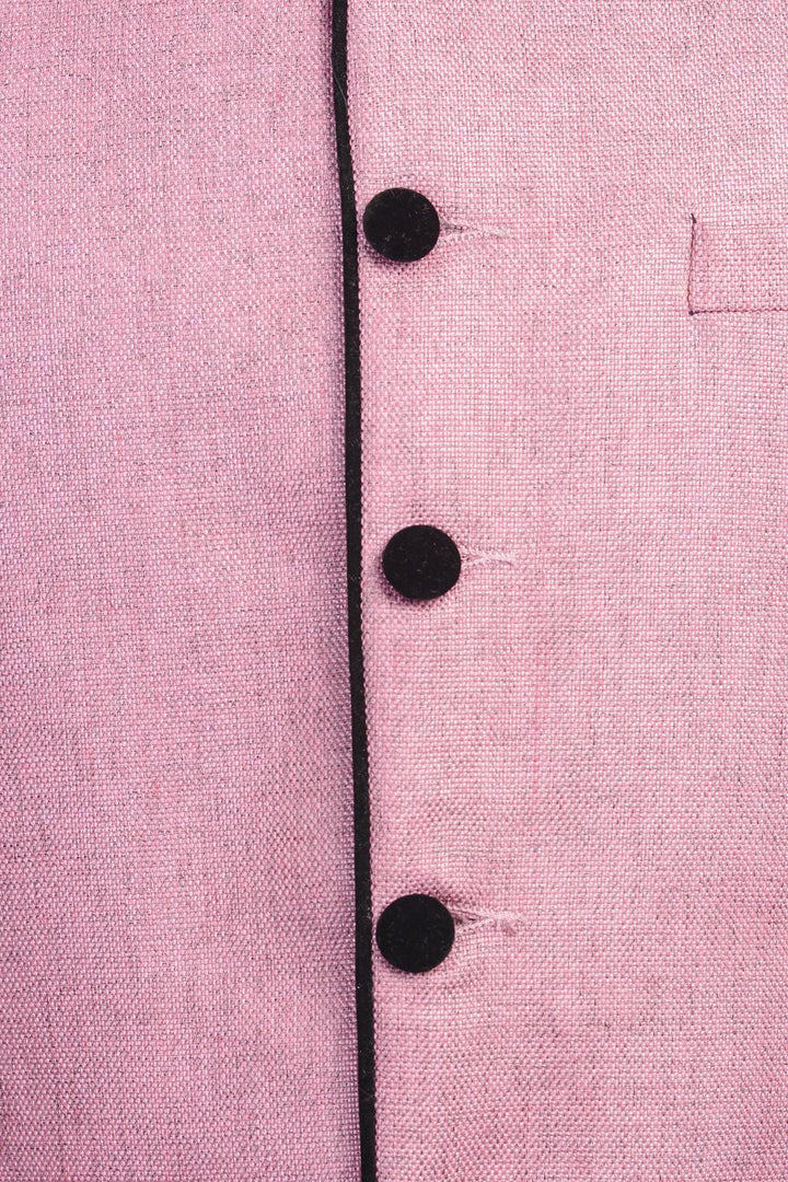 Rayon Pink Nehru Jacket