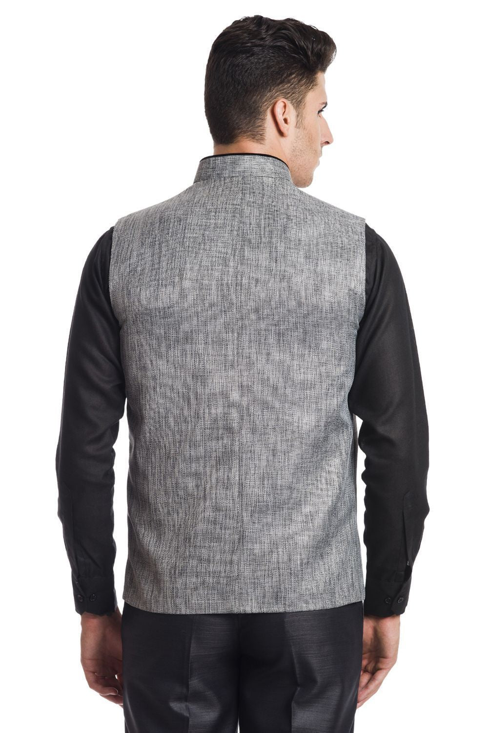 Rayon Grey Nehru Jacket