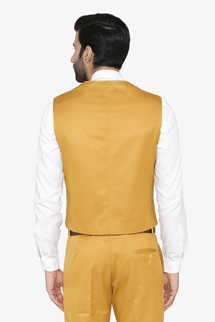 Polyester Cotton Brown Waist Coat