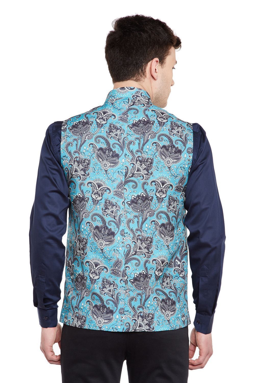 Imported Rayon MulticolouRed Nehru Jacket