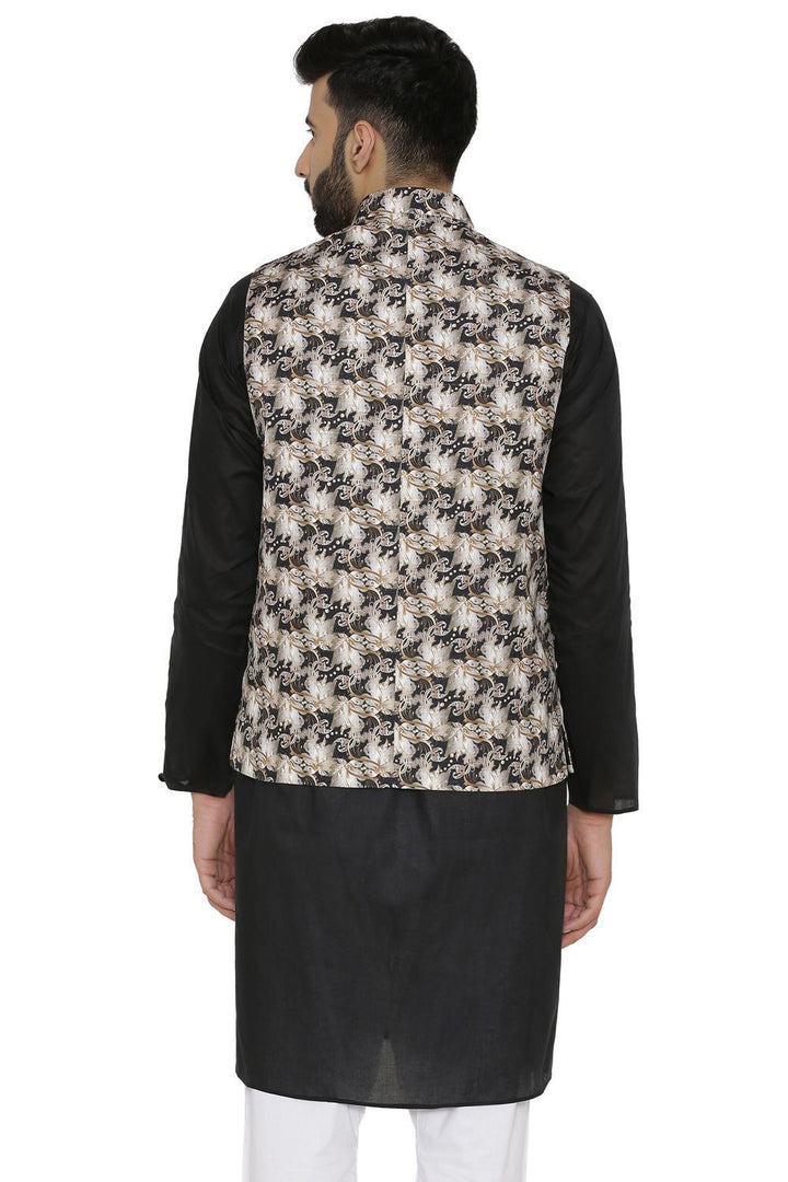 Imported Rayon MulticolouRed Nehru Jacket