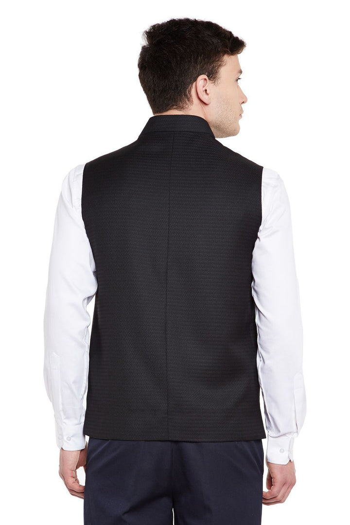 Imported Rayon Black Nehru Jacket