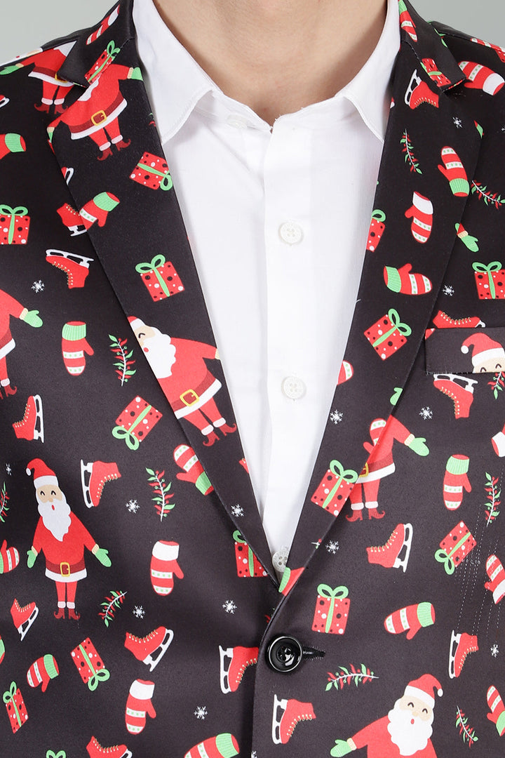 Polyester Cotton Christmas Multicolor Jacket Vest Waistcoat