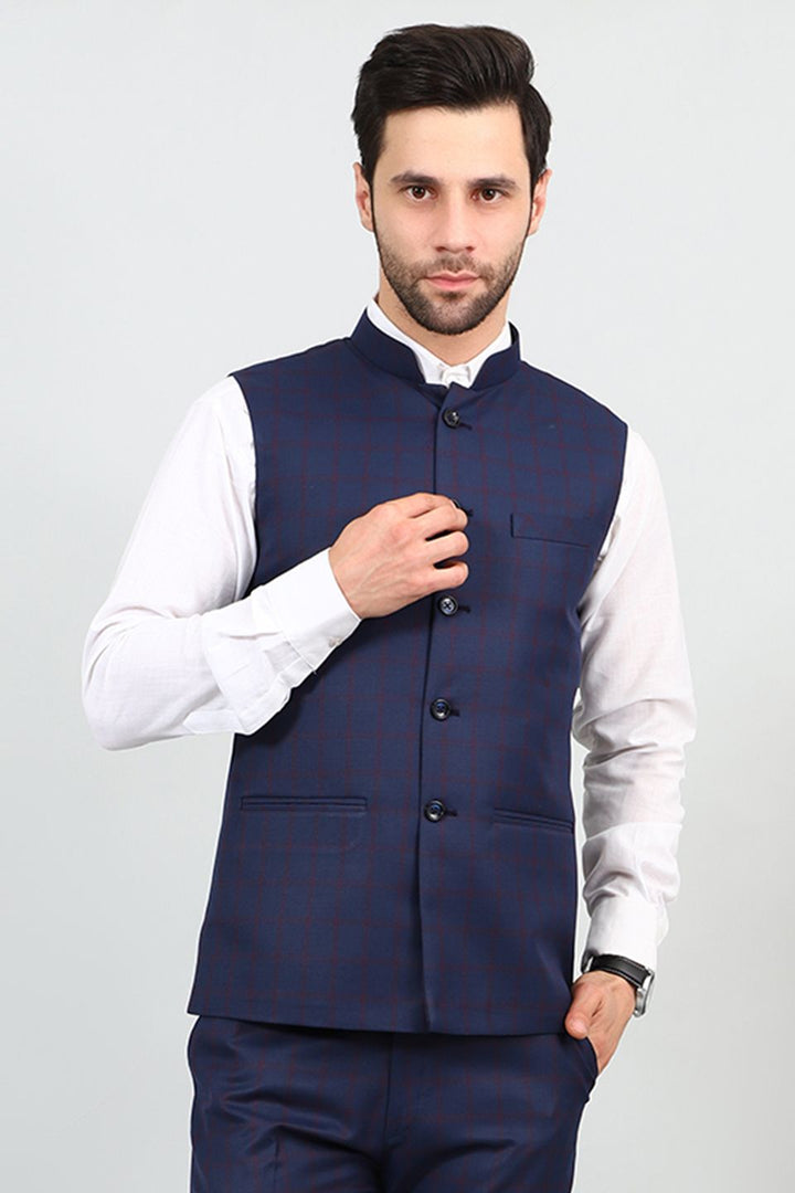 Poly Viscose Grey Modi Nehru Jacket
