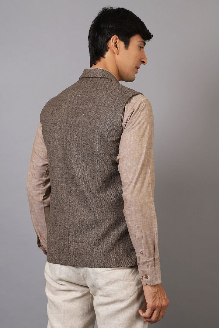 Tweed Grey Modi Nehru Jacket