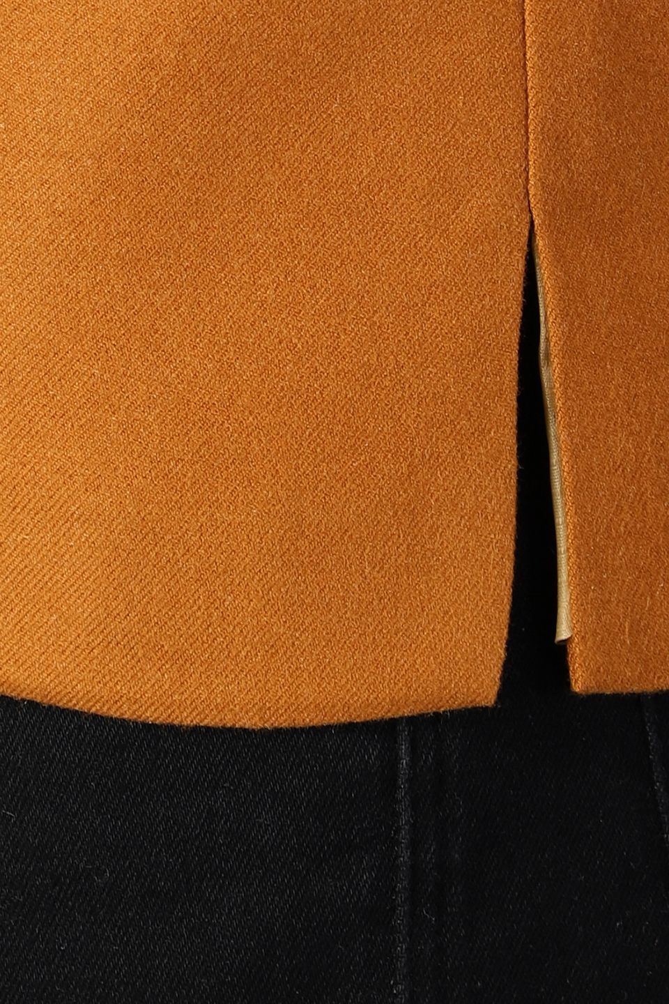 Tweed Wool Orange Modi Nehru Jacket