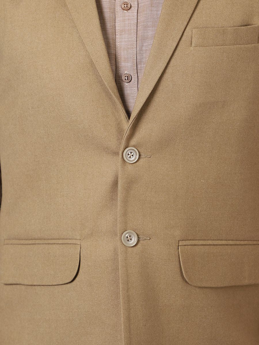 Tweed Wool Beige Modi Nehru Jacket