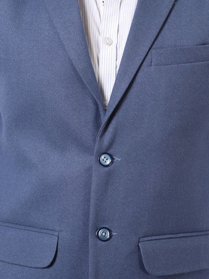Tweed Wool Blue Modi Nehru Jacket