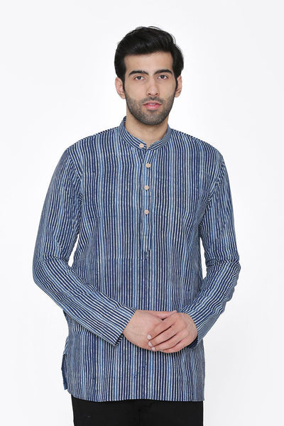 Jaipur 100%  Cotton Blue Kurta Shirt