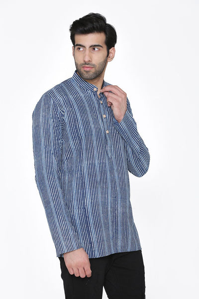Jaipur 100%  Cotton Blue Kurta Shirt