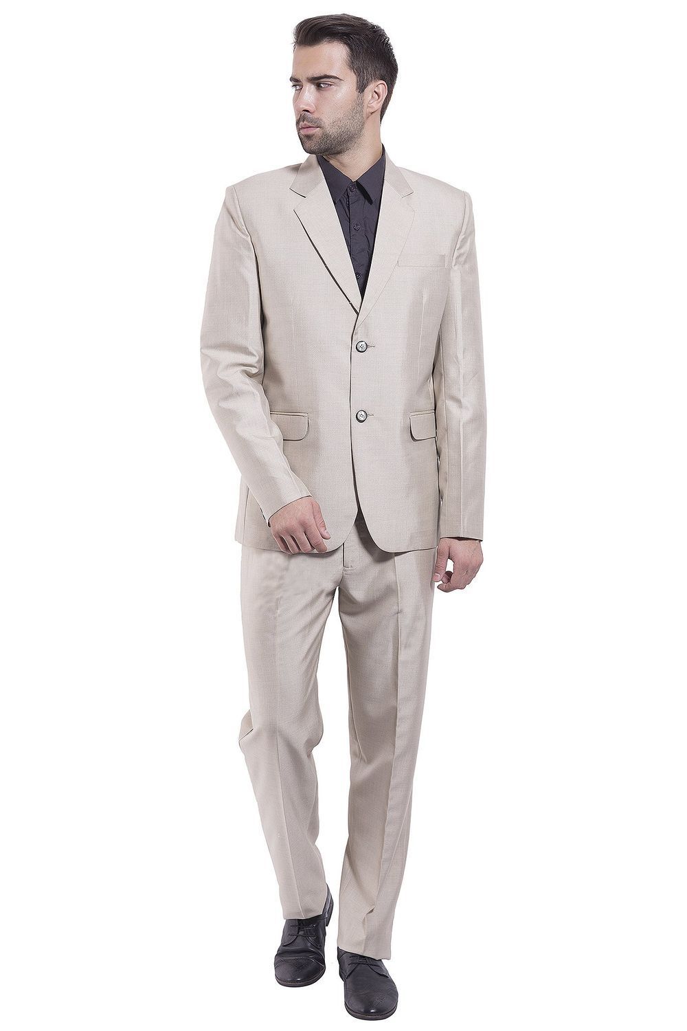 Poly Blend Beige Suit