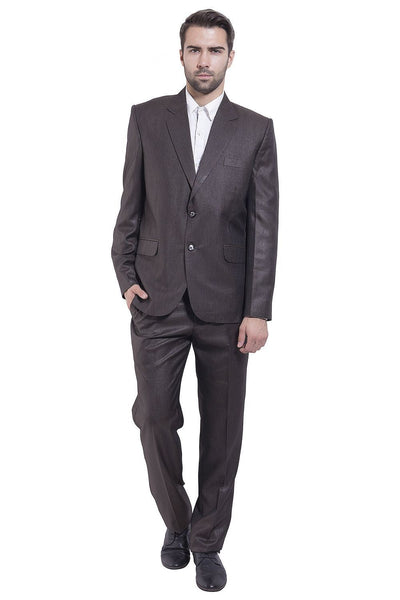 Poly Viscose Brown Suit