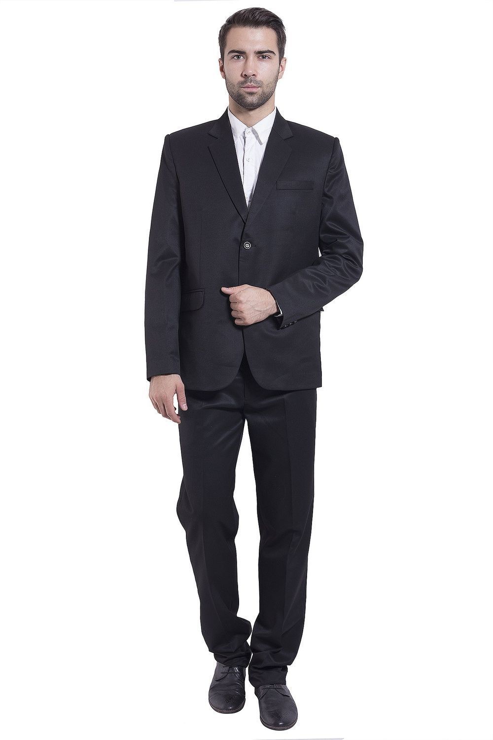 Poly Viscose Black Suit